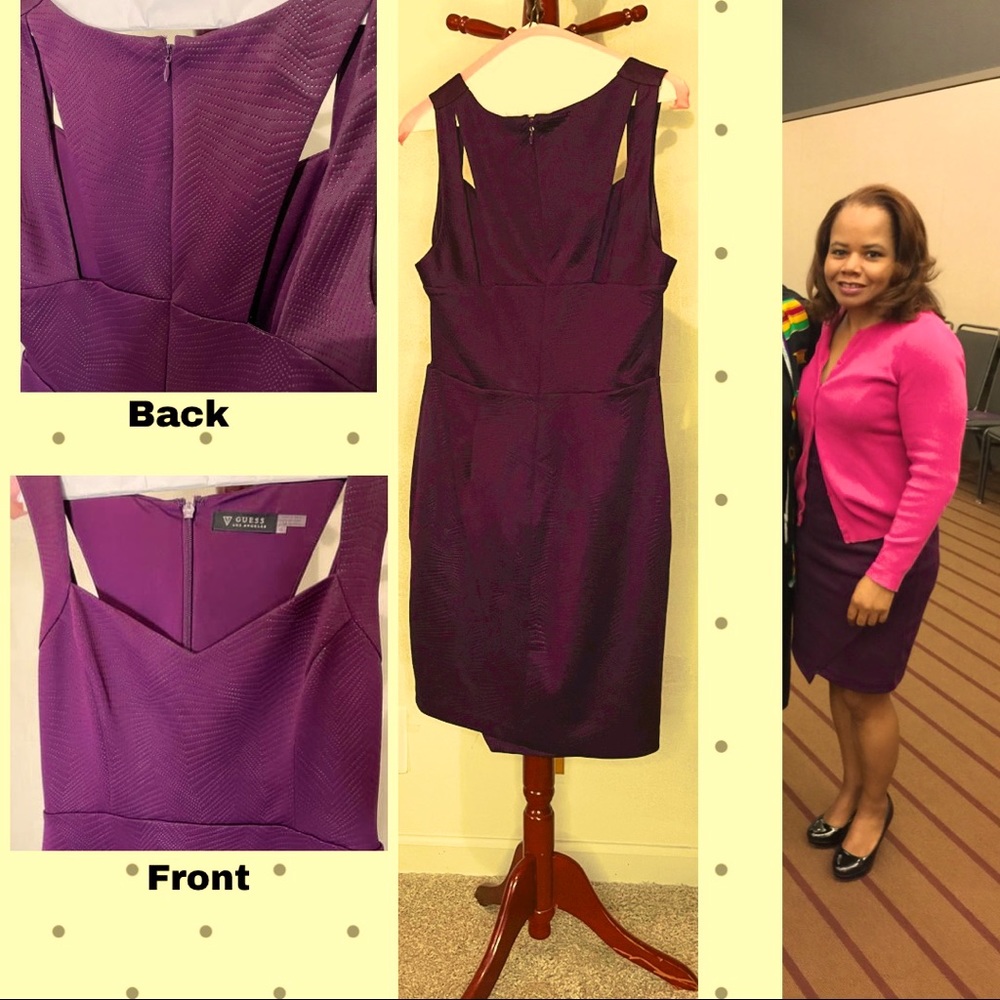 Guess Los Angeles royal purple dress